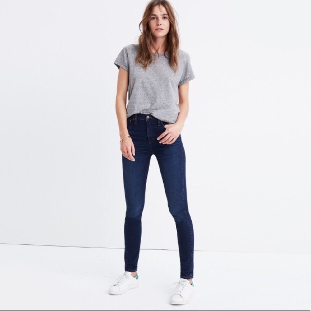 Madewell 10” High-rise Skinny Jeans in Hayes Wash